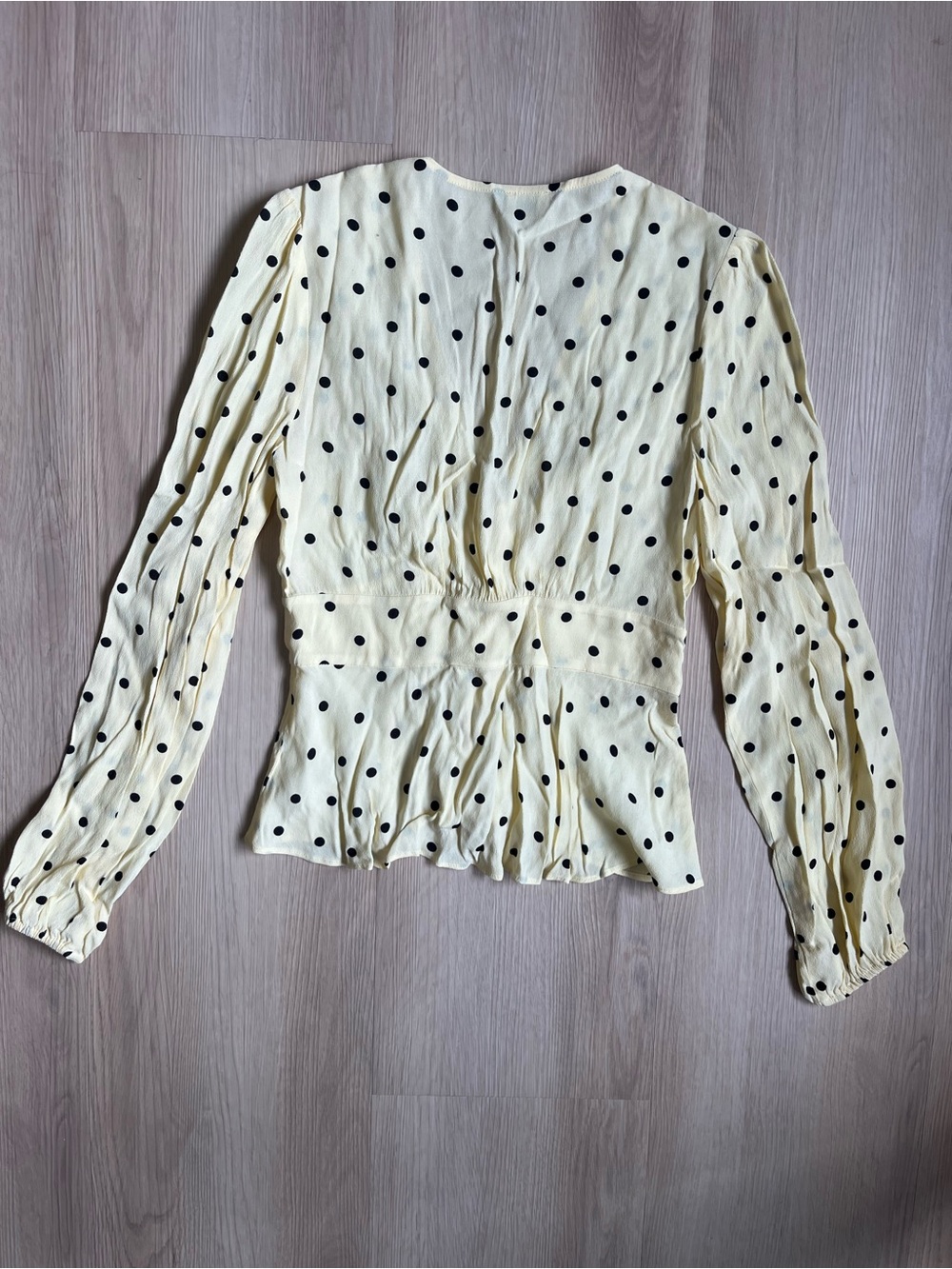 Wilfred Aritzia New Prairie Polka Dot Corset style Blouse Size XS Whimsical - Picture 8 of 9
